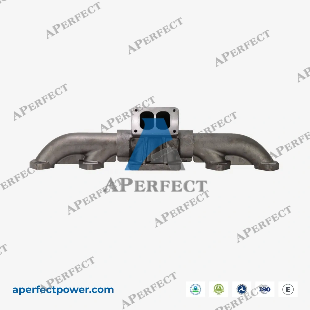 Aperfect exhaust manifold Cummins ISX CM570 side view