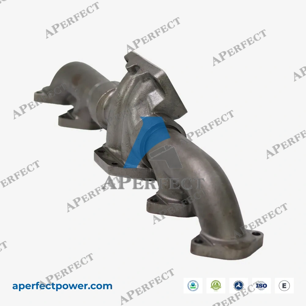Aperfect exhaust manifold Cummins ISX CM570 flange view