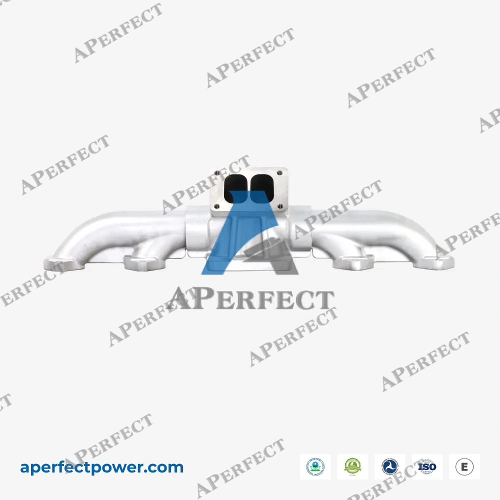 Aperfect exhaust manifold Cummins ISX CM570 flange view