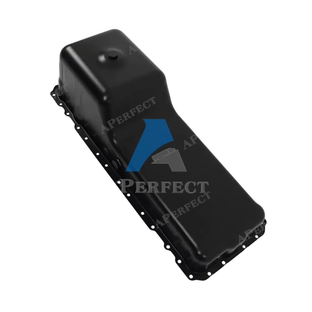 Aperfect oil pan 264-5012 GMC Freightliner Blue Bird angled view